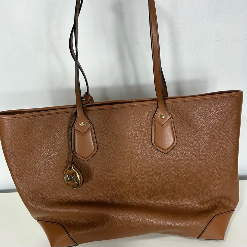 Michael Kors Brown Leather Tote with Matching Pouch